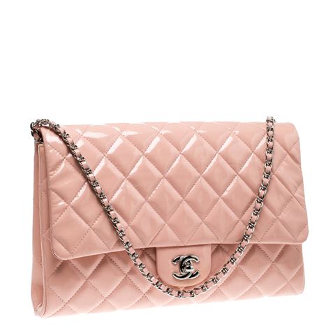 pink chanel clutch with chain|Chanel clutch with chain price.